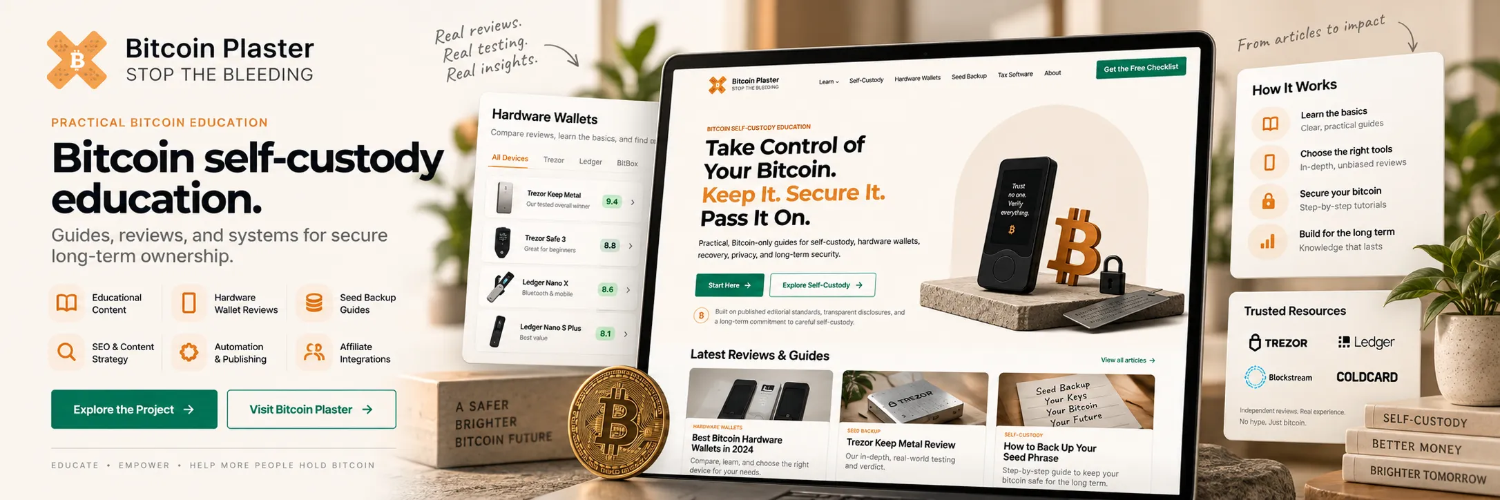 Bitcoin Plaster project showcase